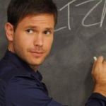 Alaric on The Vampire Diaries moves from teaching high school history to teaching occult studies to college students. The CW. 